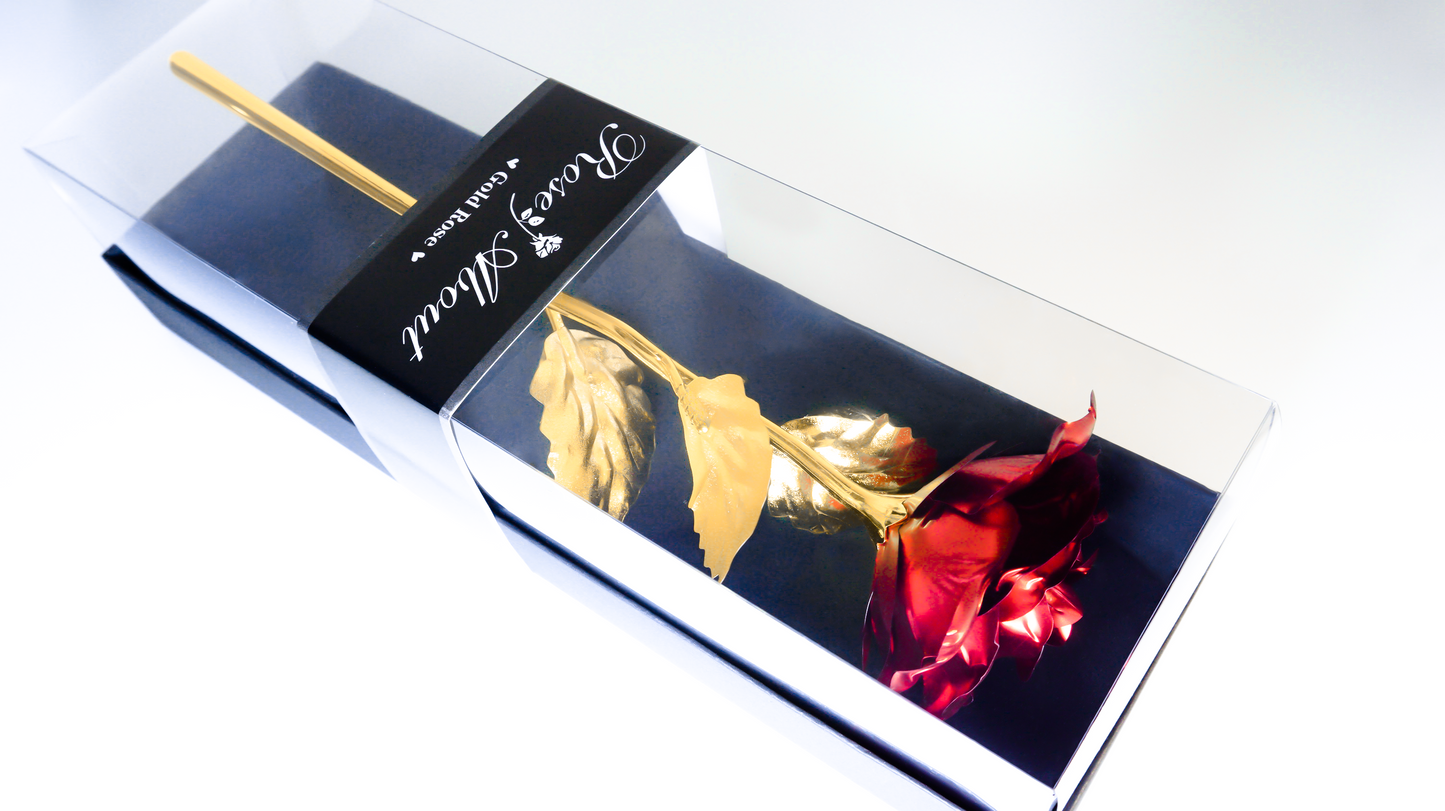 Колие във формата на сърце с уникална подаръчна кутия МЕЧЕ с роза